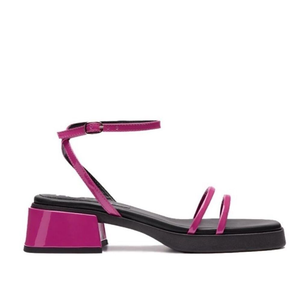 E8 By Miista Rosalyn Pink Leather Sandals NWOB Size 38/8